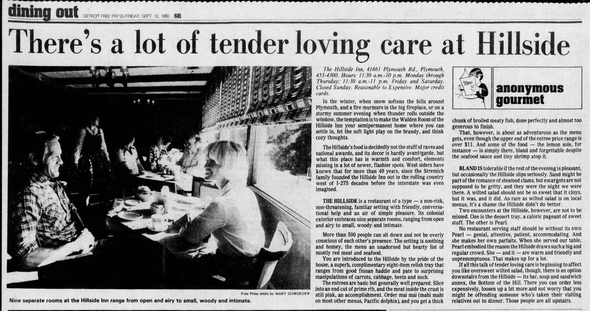 Courthouse Grille (Hillside Inn, Ernestos) - Sep 12 1980 Article